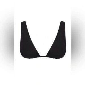 Monday Swimwear Palm Springs Crinkle Top in black